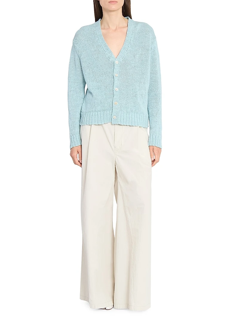 Hemp V-Neck Cardigan