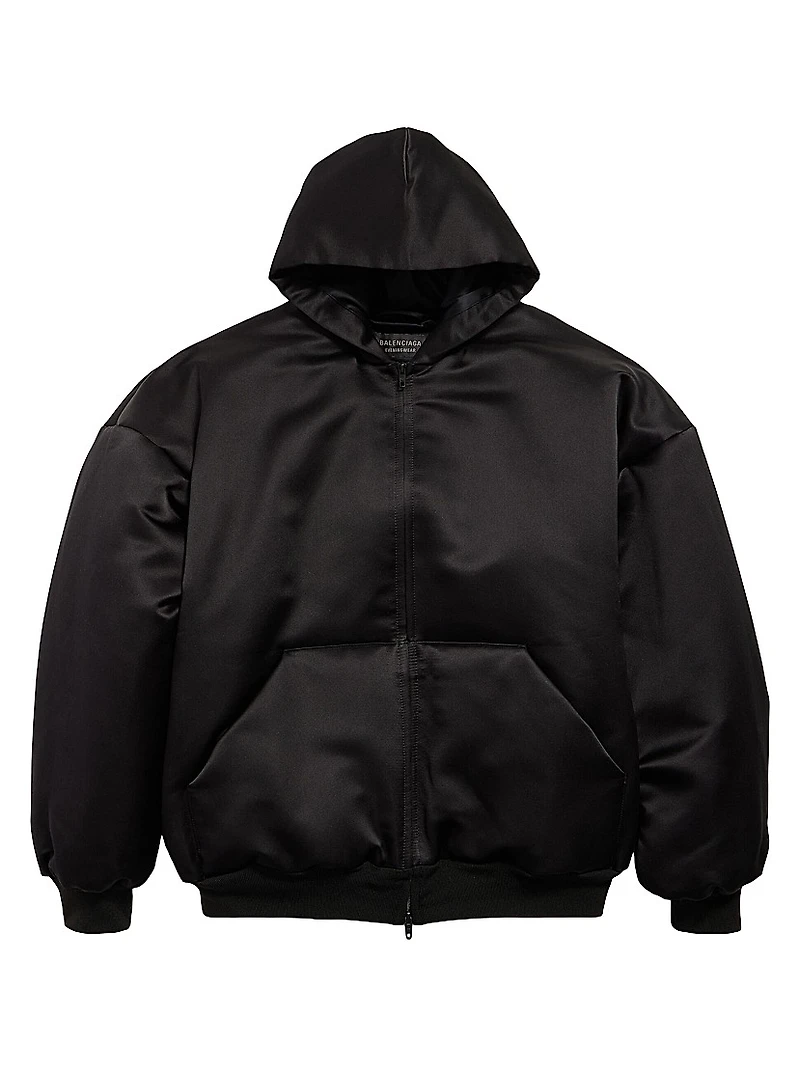 Padded Zip-Up Hoodie