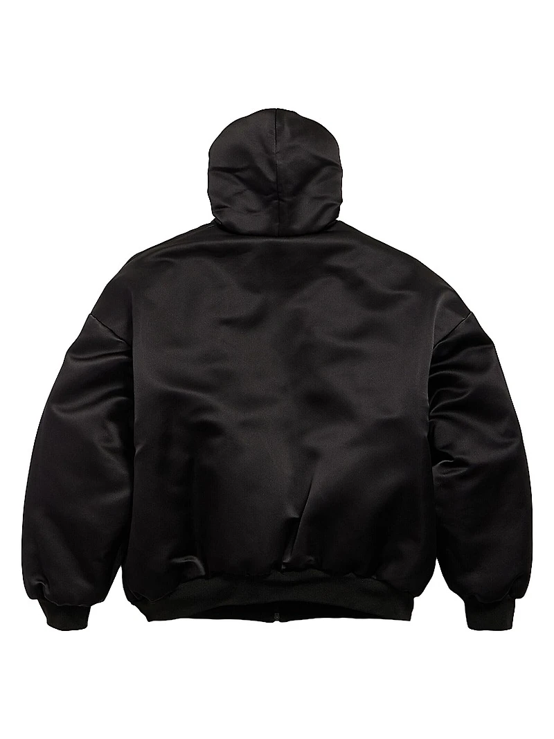 Padded Zip-Up Hoodie