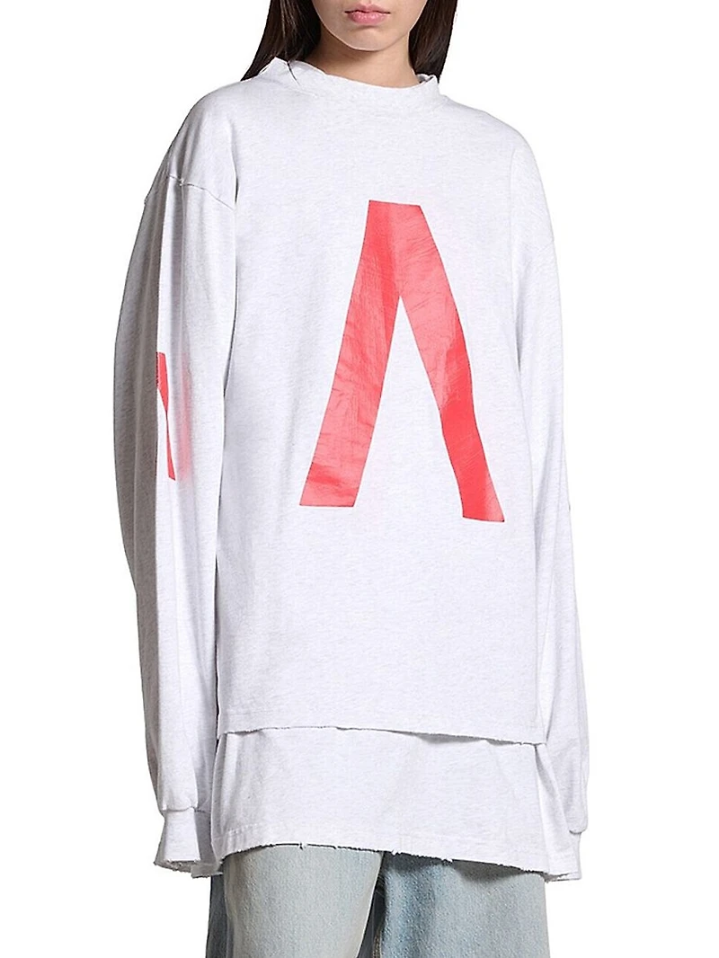 Balenciaga Music Archive Series Connected Long Sleeve T-shirt Medium Fit