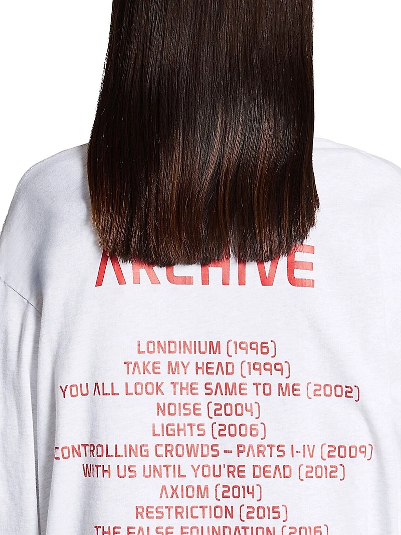 Balenciaga Music Archive Series Connected Long Sleeve T-shirt Medium Fit