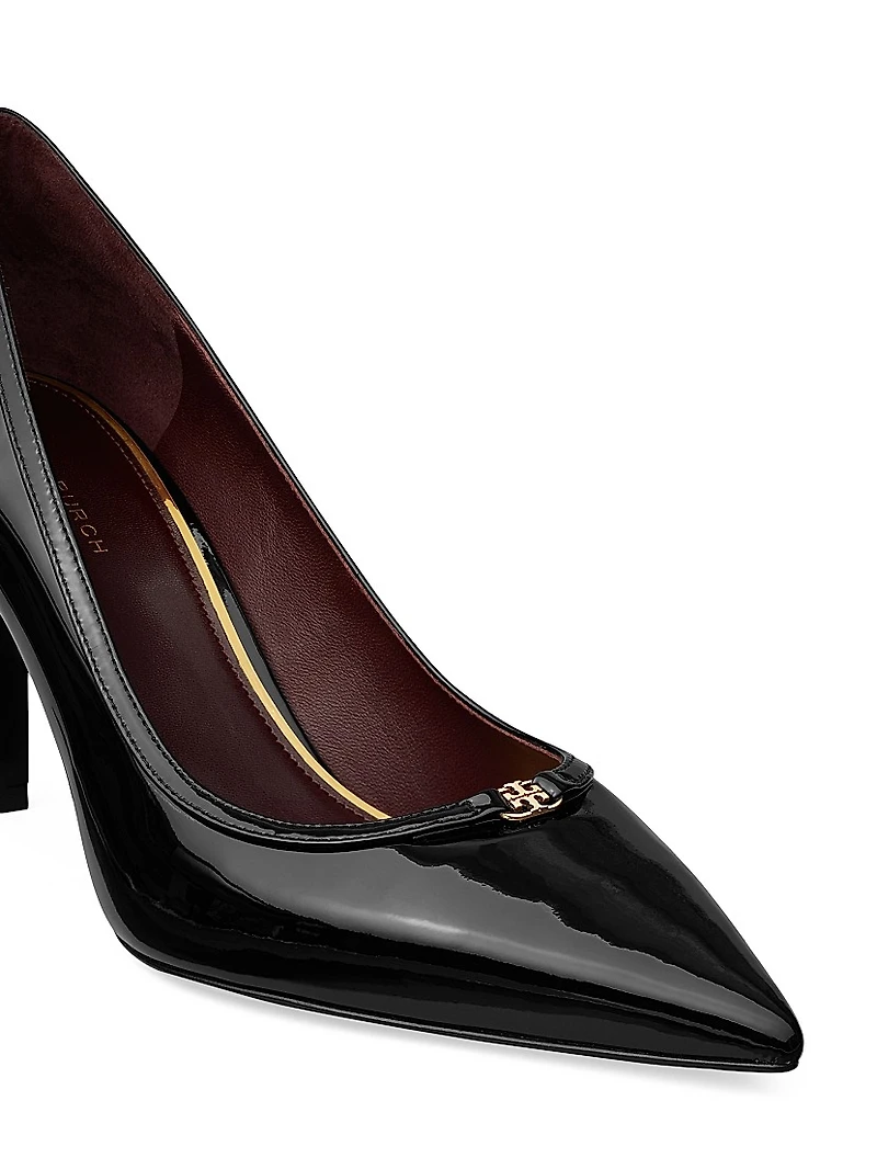 Double T Buckle 80MM Leather Pumps