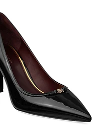 Double T Buckle 80MM Leather Pumps
