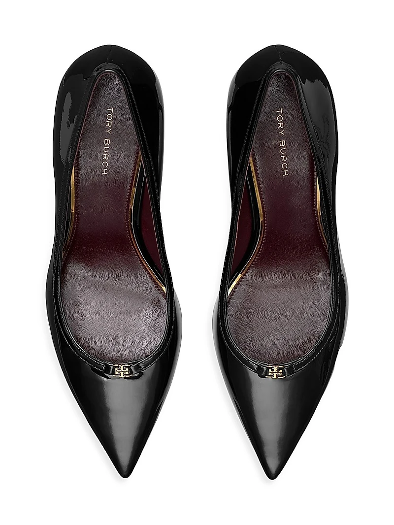 Double T Buckle 80MM Leather Pumps