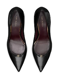 Double T Buckle 80MM Leather Pumps