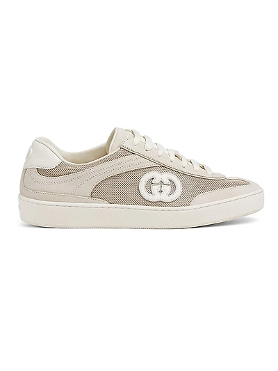 G75 Mesh & Suede Low-Top Sneakers