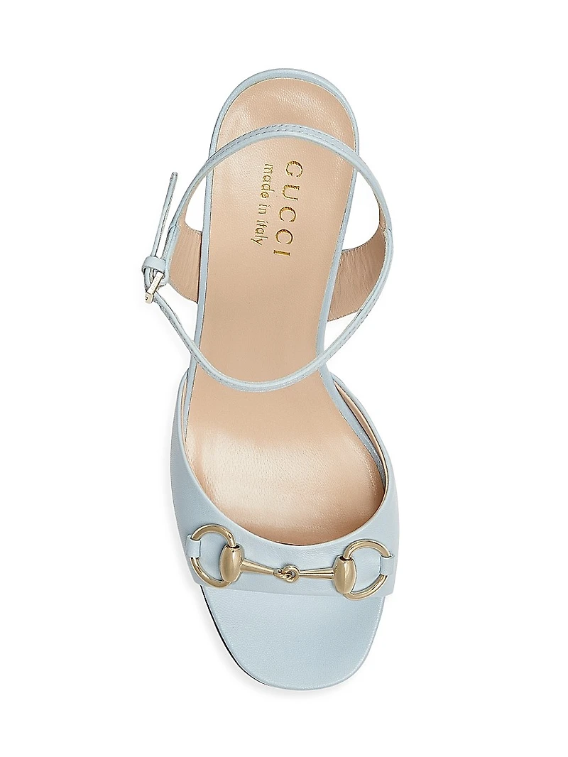 Lady Horsebit Leather Sandals