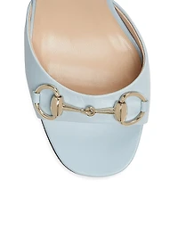 Lady Horsebit Leather Sandals