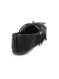 Horsebit Leather Ballet Flats