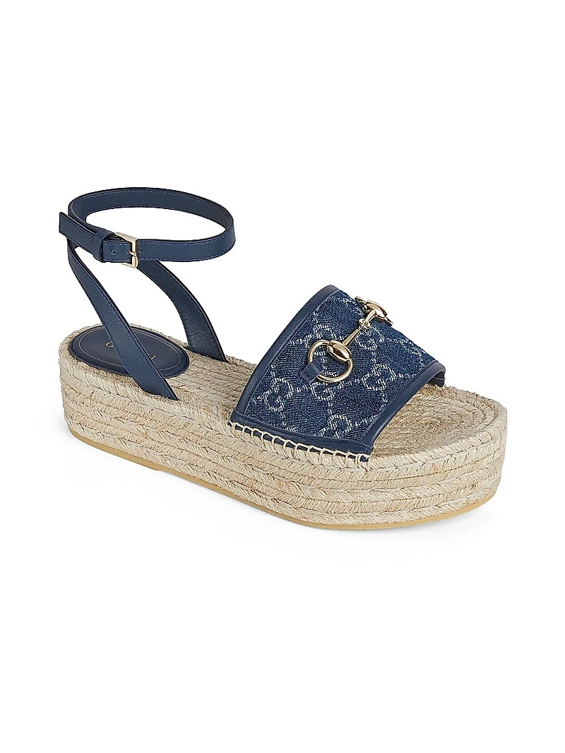 Paloma Cotton Platform Espadrille Sandals