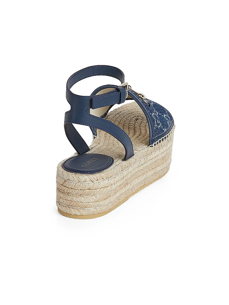 Paloma Cotton Platform Espadrille Sandals