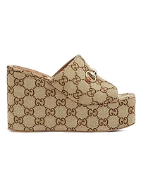 Carmen Canvas Slip-On Platform Sandals