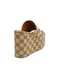 Carmen Canvas Slip-On Platform Sandals