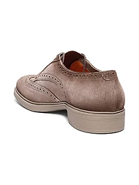 Easy Brogue Suede Dress Shoes