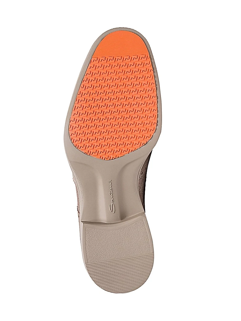 Easy Brogue Suede Dress Shoes