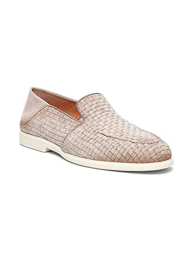 Malibu Woven Suede Loafers