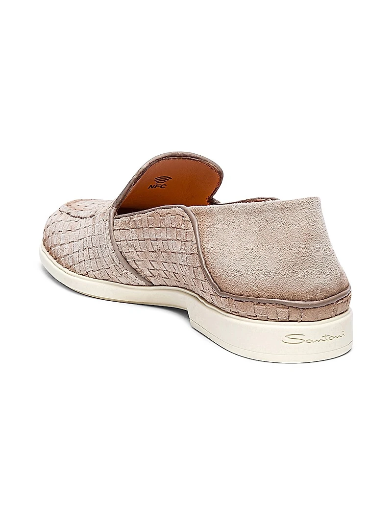 Malibu Woven Suede Loafers