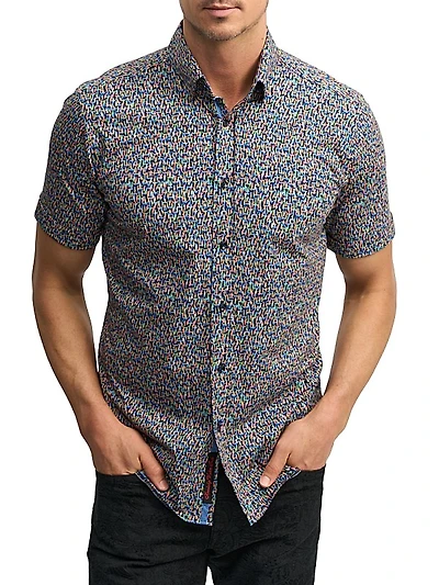 Ritter Printed Short-Sleeve Knit Shirt