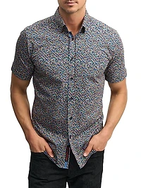 Ritter Printed Short-Sleeve Knit Shirt
