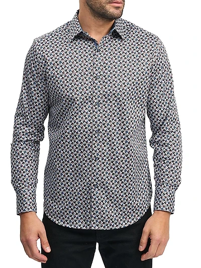 Spun Out Long-Sleeve Button-Front Shirt