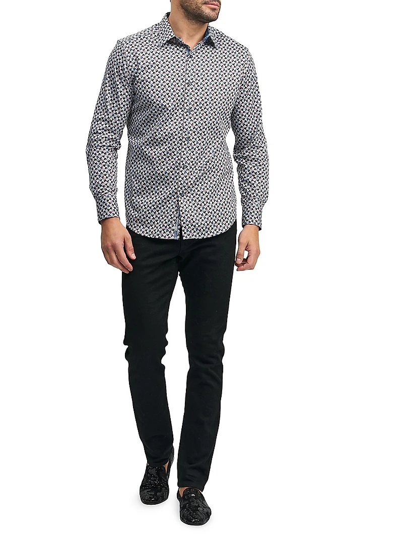 Spun Out Long-Sleeve Button-Front Shirt