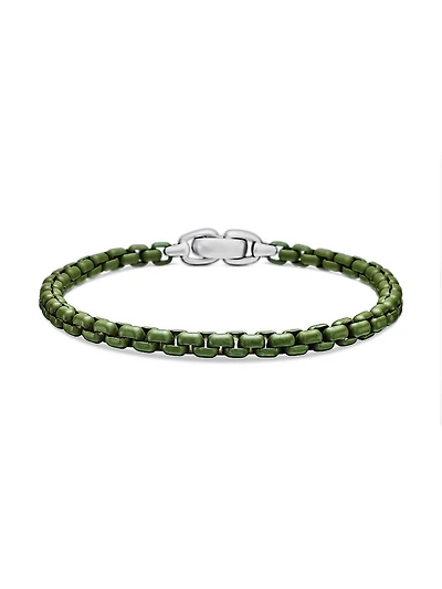 Box Chain Bracelet Sterling Silver