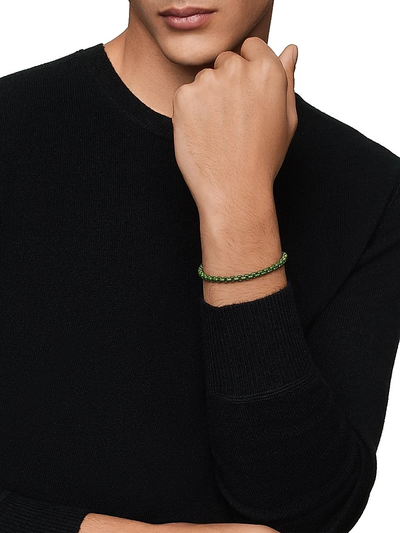 Box Chain Bracelet Sterling Silver