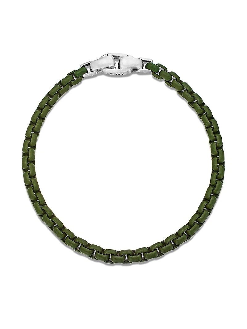 Box Chain Bracelet Sterling Silver