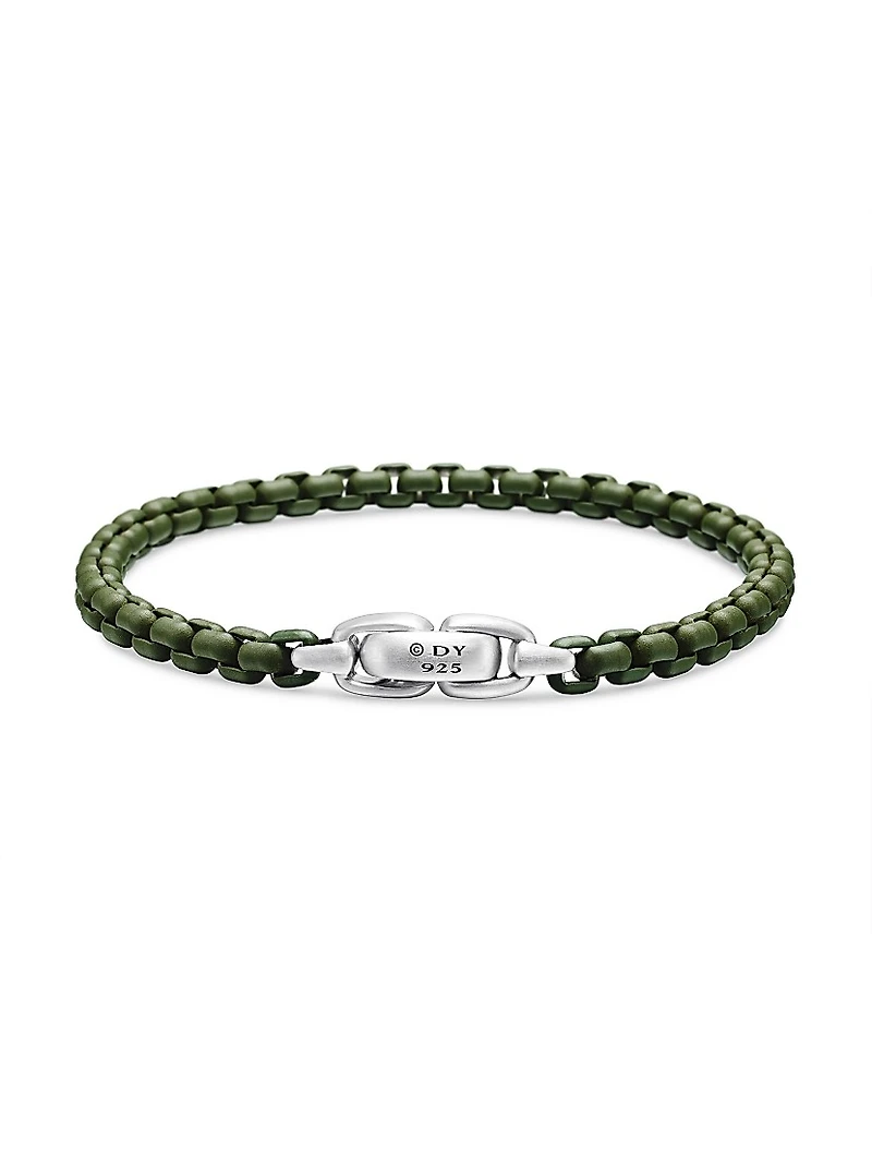 Box Chain Bracelet Sterling Silver