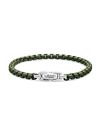 Box Chain Bracelet Sterling Silver