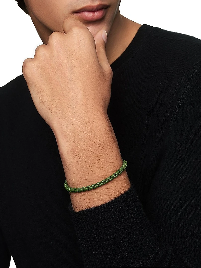 Box Chain Bracelet Sterling Silver