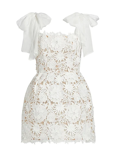 Maia Appliqué Lace Fit & Flare Minidress