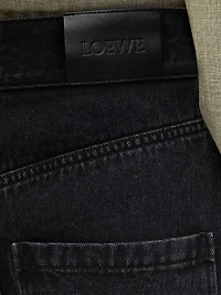 Anagram Denim Mid-Rise Baggy Jeans