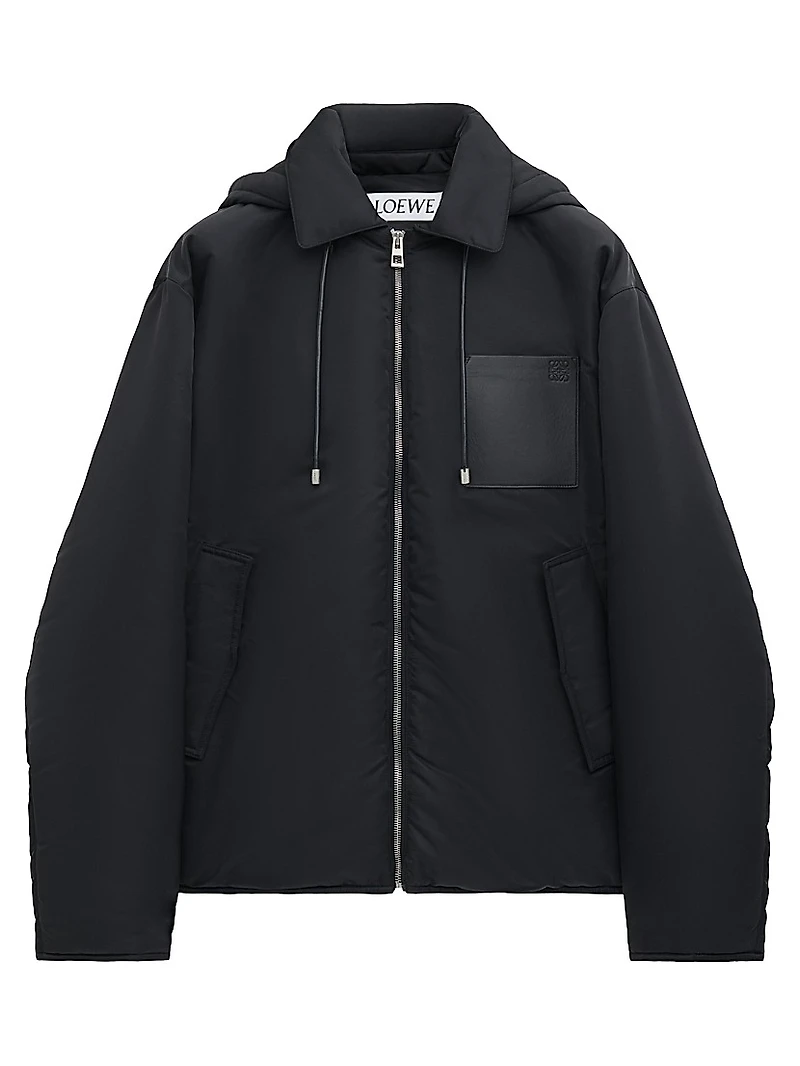 Hooded Nylon-Blend Jacket