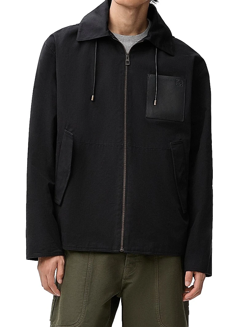 Hooded Nylon-Blend Jacket