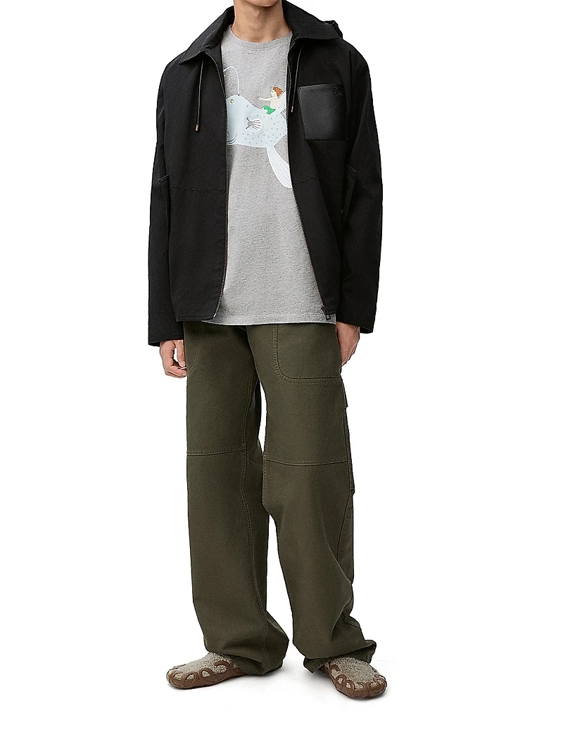 Hooded Nylon-Blend Jacket