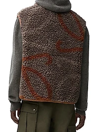 Anagram Logo Sherpa Vest