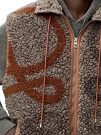 Anagram Logo Sherpa Vest