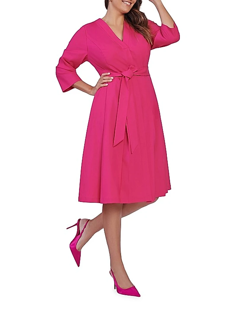Luisa Button-Front Dress