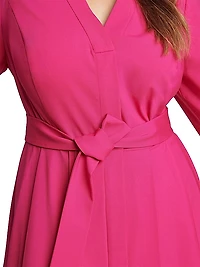 Luisa Button-Front Dress
