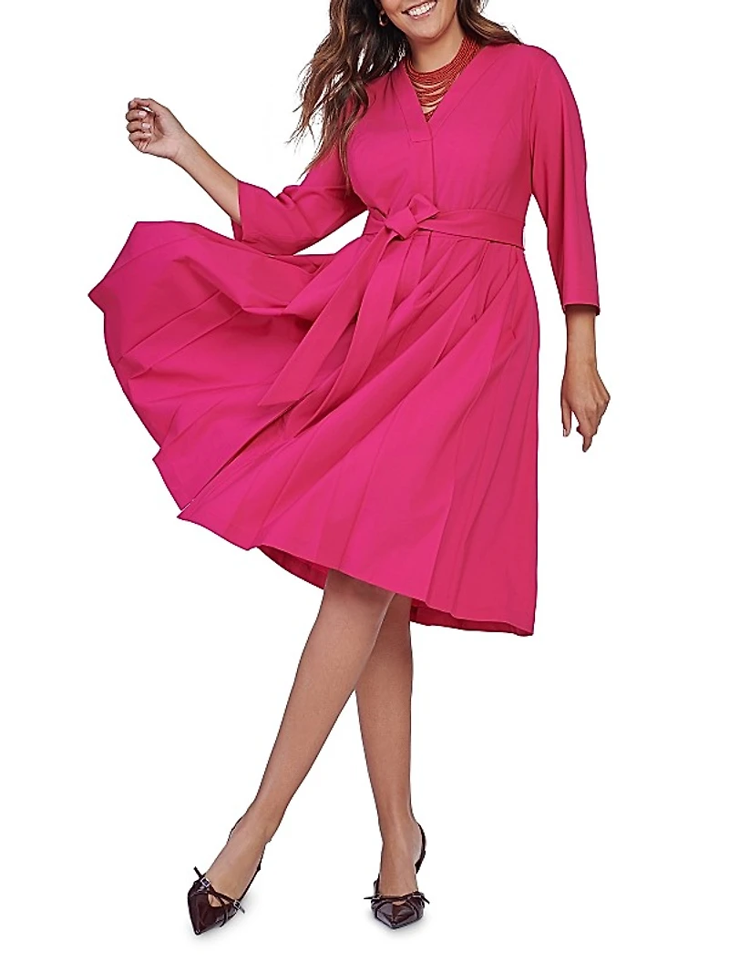 Luisa Button-Front Dress