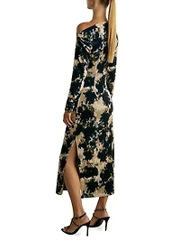 Briana Tie-Dye Velvet Maxi Dress