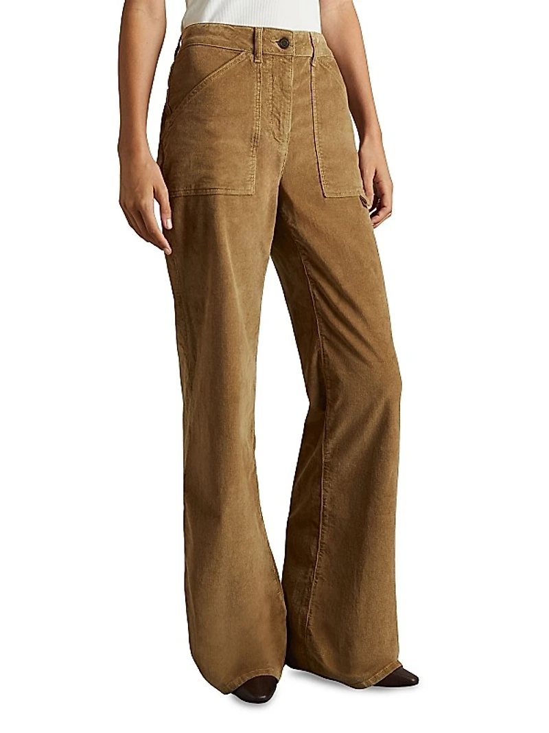Marie Corduroy Flare Trousers