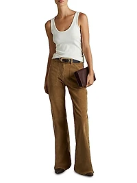 Marie Corduroy Flare Trousers