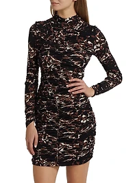Carolina Ruched Jersey Minidress