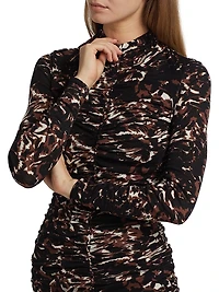 Carolina Ruched Jersey Minidress