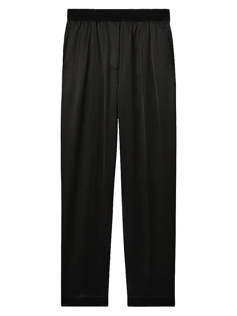 Elea Satin Tapered Trousers