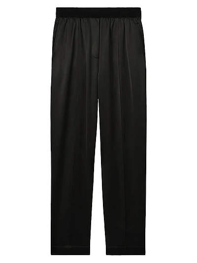 Elea Satin Tapered Trousers