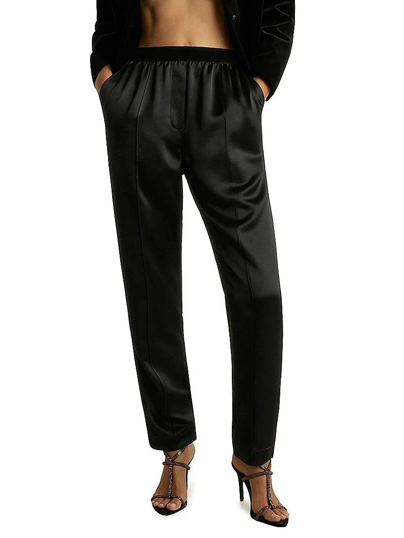 Elea Satin Tapered Trousers
