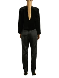 Elea Satin Tapered Trousers